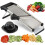 Professional vegetable cutter for the kitchen – adjustable stainless steel vegetable cutter with multifunctional function and foldable, non-slip 1