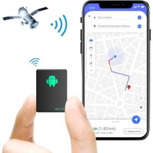 GPS Tracker, Mini GPS Tracker Anti-Theft, Real-Time Tracking, Anti-Lost GPS Locator for Bags [D199790704]