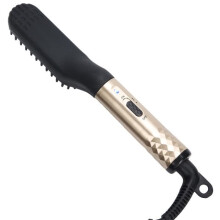 HURRISE Electric Heated Beard Styling Comb, Portable Beard Brush for Men, 110-240V (EU Plug)