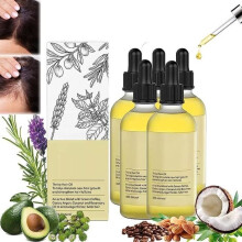 Bottles of Vegan Organic Hair Growth Oil, Rosemary Oil for Hair Growth, Organic Hair Care 60ml