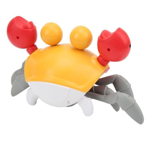 Drfeify Crawling Crab Toy with Music, USB Rechargeable, Crawling Crab Toy, Automatic Obstacle Avoidance, Crawling Crab 2