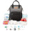 JASENX Waterproof Diaper Bag Backpack – Large Capacity – Gray and Gray 3
