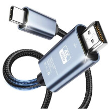 USB-C to HDMI Cable 4K 60Hz Type-C (Thunderbolt 3) to HDMI Cable for Surface, MacBook, iMac, iPad, Dell, HP, Lenovo, Galaxy, Huawei - 2m