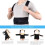 Posture Corrector – LETOUCH – Adjustable Back Support Belt – Black – Unisex – Adults 3