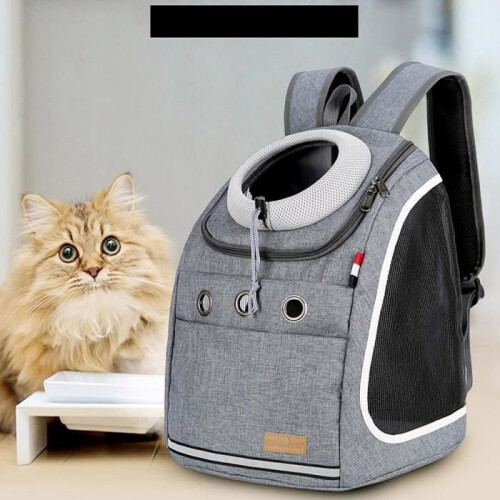 NEUFU Pet Backpack, Carrier for Dogs and Cats, Gray