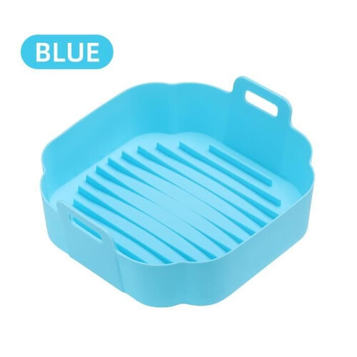 Kitchen Accessories - MOOHOP - Silicone Frying Basket - 2 Pieces - Heat Resistant - Blue 1