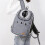 NEUFU Pet Backpack, Carrier for Dogs and Cats, Gray 2