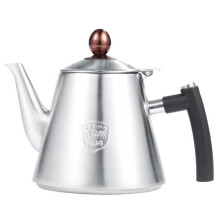 Qiilu 1.2L Stainless Steel Coffee Pot, Stainless Steel Stovetop Teapot, Heat Resistant Kettle