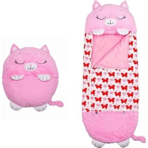 Children's sleeping bag - PIMPIMSKY - Happy Nappers - 180x70 cm - cotton - pink