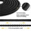 Garden hose - TEMPSA - 30 m - Flexible - 8 spray settings - Black 2