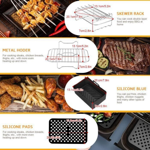 12-pack Airfryer accessories for Foodi Af400eu, Af300eu, 1