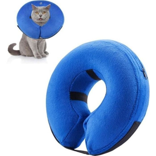 UMIWE Recovery Collar – Size S – Blue – Inflatable – Comfortable