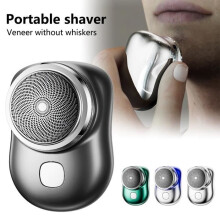 Mini automatic electric shaver, long battery life, compact and durable - black