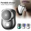 Mini automatic electric shaver, long battery life, compact and durable - black 1