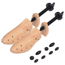 vidaXL Shoe Trees, Sizes 41-46, Solid Pinewood