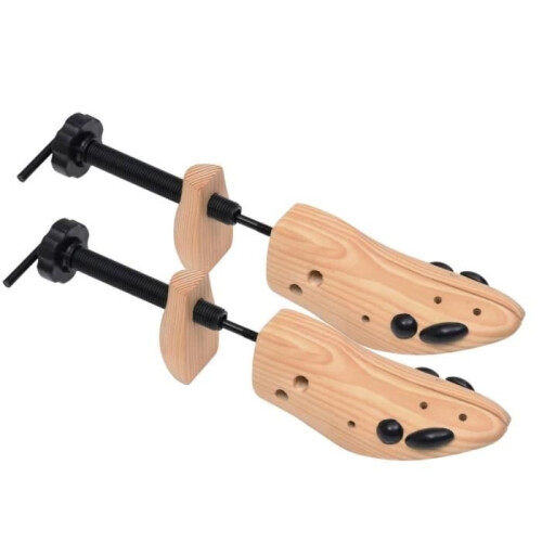 vidaXL Shoe Trees, Sizes 41-46, Solid Pinewood 1