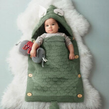 Baby sleeping bag - wrap - suitable for babies from 0-12 months - green - WIRLSWEAL