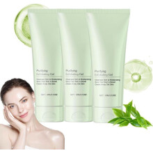 Cleansing peeling gel, exfoliating scrub, cleansing moisturizing peeling gel cleanses the skin, peeling gel for body and face