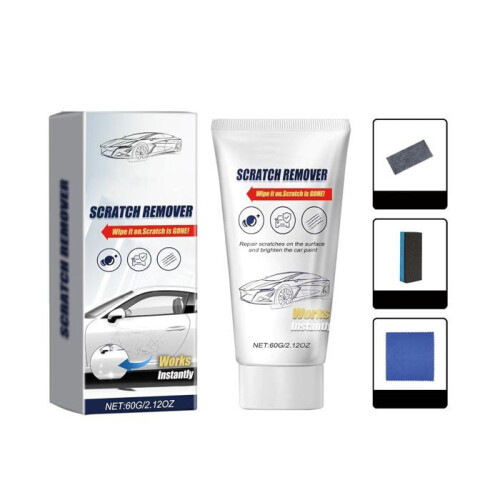 Car scratch repair cream, scratch remover in a bottle