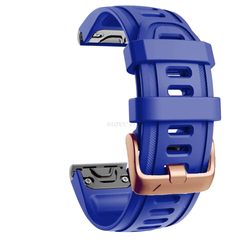 (Royal ) Soft Silicone 20Mm Quick Release Watch Band Wrist Strap For Garmin Fenix 7S 6S 5S Watch Easyfit Watch Wrist Band Fenix 6Spro 5Splus Blue 6963793964932