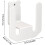Wall-mounted shoe rack, bathroom shoe rack without drilling, hooks for hanging shoes 2