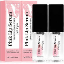 2-pack pink lip care serum, color-changing lip gloss, color-changing lip oil