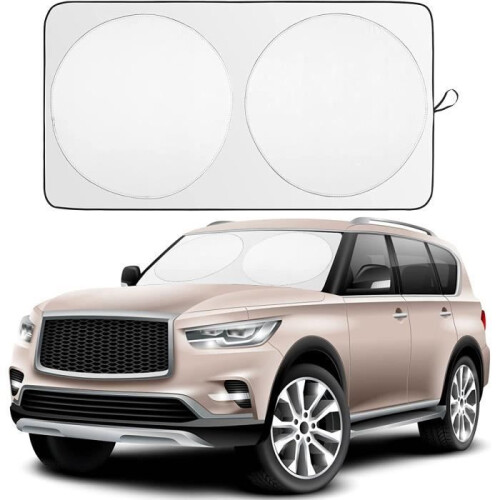 Car windshield cover, sunshade, interior sunshade, universal folding UV sunshade for front