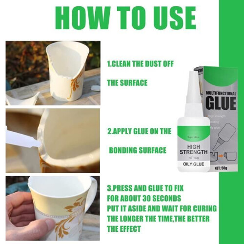 Extra strong super glue, extra strong plastic glue, extra strong transparent glue with 2 needle points, strong glue for leather 2