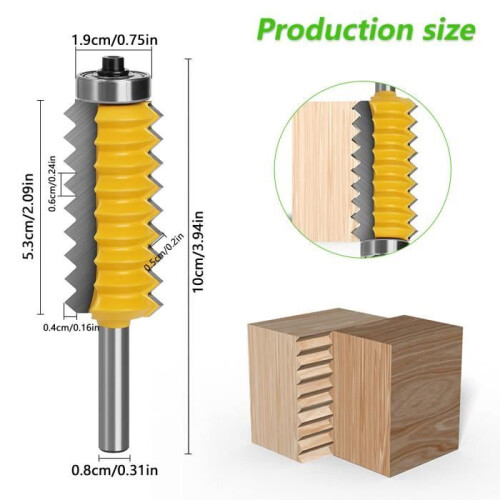 Multi-tooth wood router bit, 8mm carbide wood router bit, multi-tooth router bit, woodworking tools 1
