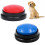 Recordable buzzer, dog buzzer, buzzer with sound and light, dog button, record button, sound buzzer, button 1