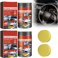 Car interior cleaning paste, cleaning cream with sponge for cleaning seats and upholstery