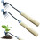 Manual weeder – stainless steel – 4 teeth – wooden handle 1
