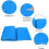 Above-ground pool protective mat, blue, waterproof and foldable (335 x 335 cm) 2