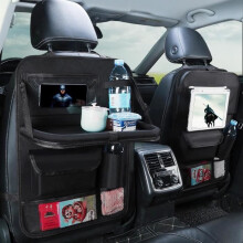 Child seat organizer, seat organizer with drawer, waterproof kick mats, back seat protector