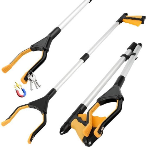Object grippers, gripping tools with magnetic points, rotating telescopic grippers for picking up objects