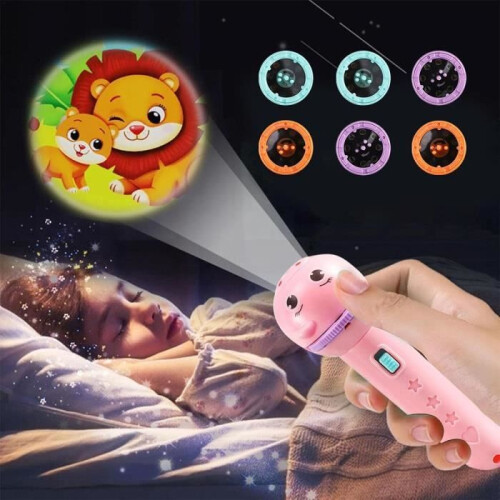 Children's projector flashlight, projector flashlight, projector flashlight, projector toy, set of 2 projection flashlights 2