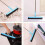 Floor squeegee, 3-piece adjustable broom, broom squeegee, shower squeegee with long handle for bathroom 4