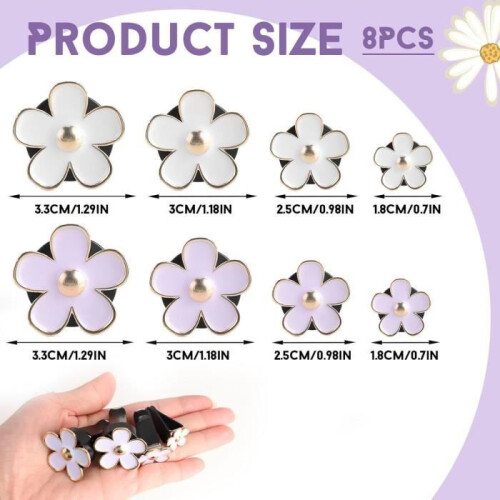 Daisy flower car diffuser ventilation clips air freshener decoration 1