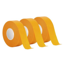 Pack of 3 Orange Gummed Paper Masking Tapes for Painting, 30mm x 50m, Waterproof