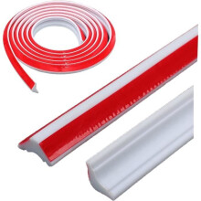 Flexible, self-adhesive ceiling strip, 6 m triangle, for tile edges, ceiling and wall connections, waterproof, for wall edges
