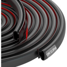 Door and window seal, sound and heat insulation, D-type rubber door seal, self-adhesive front door seal, weather protection