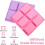 Pack of 4 Rectangular Silicone Soap Molds with 6 Cavities, BPA Free, for Soap Making 3