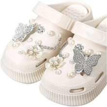 20 pcs shoe accessories with rhinestones, DIY shoe decorations
