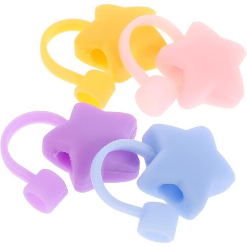 Dustproof straw covers for hat and glass accessories