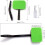 Window cleaning set, 4 microfiber pads, window cleaner with long handle 2