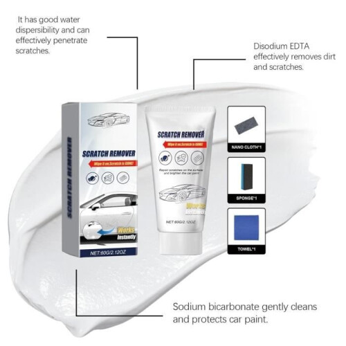 Car scratch repair cream, deep scratch remover, scratch removal kit per bottle, scratch removal paste 1
