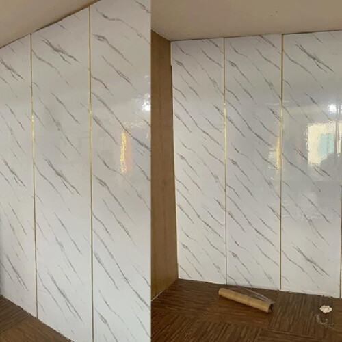 Adjustable PVC floor transition strip for door frame - Gold 2