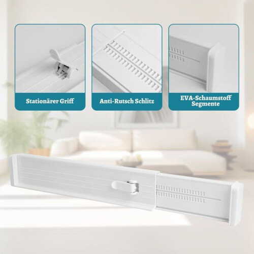 Drawer dividers - unmarked - pack of 10 - adjustable 33-58 cm - durable ABS - multifunctional 2