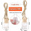10-Pack Hanging Essential Oil Diffusers for Car, 5ml Empty Glass Perfume Bottles, Refillable, Transparent 2