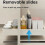 Extendable telescopic drawer for kitchen cabinets, self-adhesive drawer without drilling 3